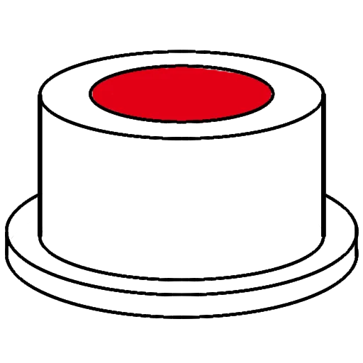 Icon einer Büchse in Schwarz und rot